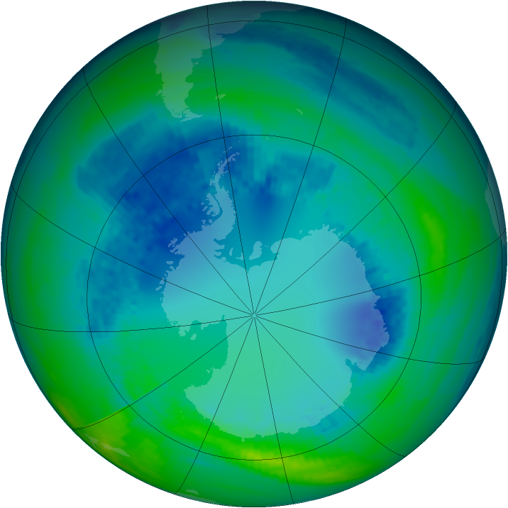 Ozone Map 2004-08-16